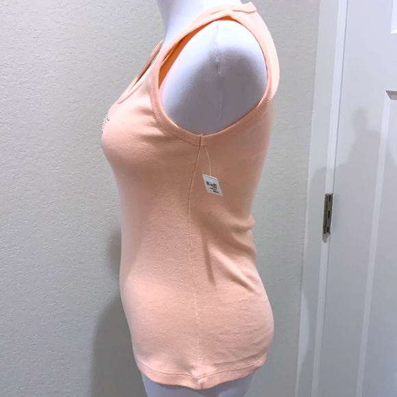 NWT Peach Rhinestoned “DANCE” Tank top - Picture 9 of 17